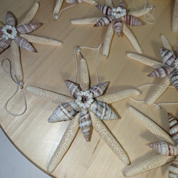 Starfish Holiday Ornaments Set of 3 - Picture 2 of 5